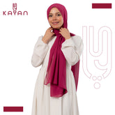 Chiffon Plain Scarf - Magenta